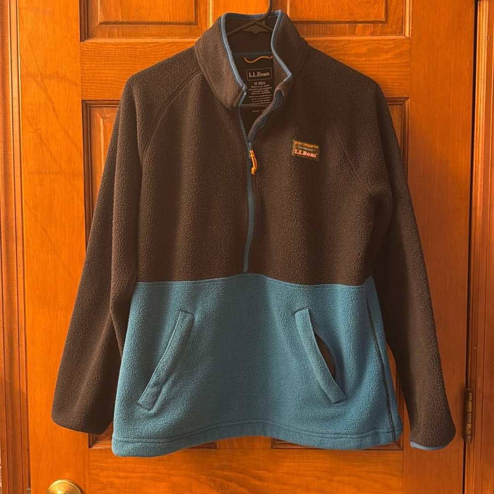 L.L. Bean women’s fleece pullover jacket medium